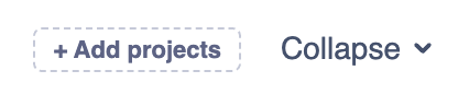 Add projects link next to the Suggested duplicates header